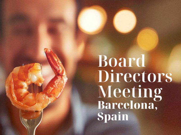 Global Shrimp Council Event May 6, Barcelona
